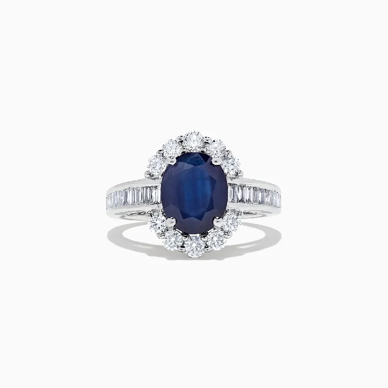Flash Sale On Exquisite Jewelry – Don't Miss Out Fashion Forward Femininity Royale Bleu 14K White Gold Sapphire and Diamond Ring, 4.03 TCW TCW Flash Sale On Exquisite Jewelry – Don't Miss Out Fashion Forward Femininity Royale Bleu 14K White Gold Sapphire and Diamond Ring, 4.03 TCW TCW