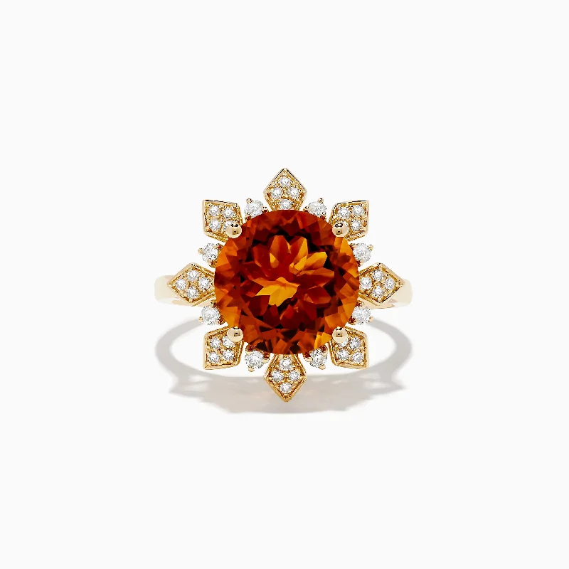 Huge Savings On Timeless Jewelry Collections Special Offer Sunset 14K Yellow Gold Citrine and Diamond Ring Huge Savings On Timeless Jewelry Collections Special Offer Sunset 14K Yellow Gold Citrine and Diamond Ring
