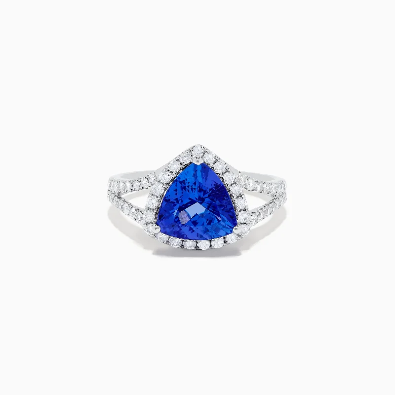 Timeless Elegance Now At Special Discounts Unbeatable Prices Nahla Siri 14K White Gold Tanzanite and Diamond Ring
