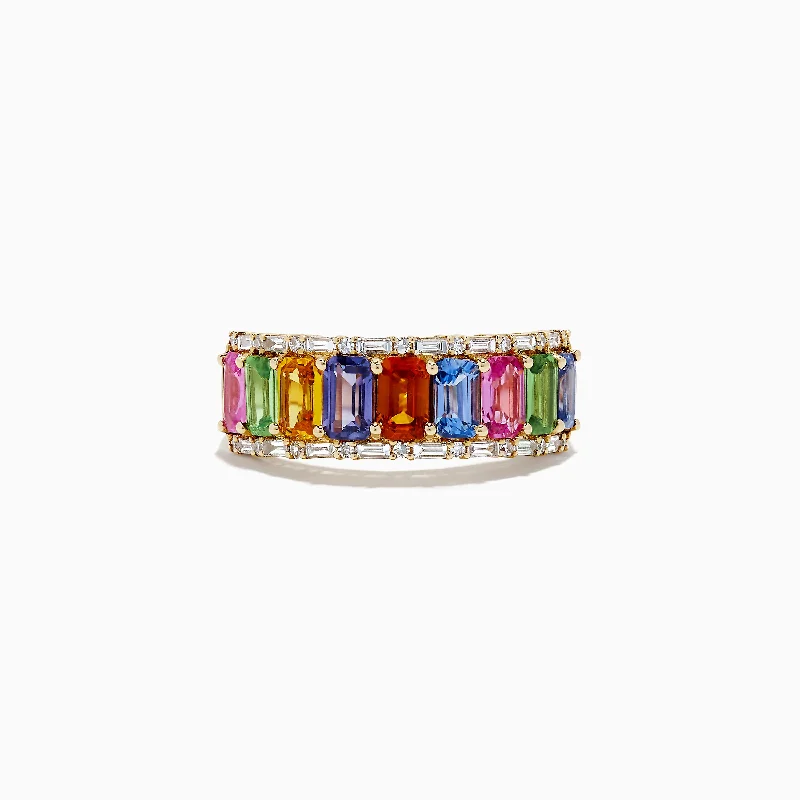 Exclusive Jewelry Offers – Sparkle For Less Season Sale Watercolors 14K Yellow Multi Sapphire and Diamond Ring Exclusive Jewelry Offers – Sparkle For Less Season Sale Watercolors 14K Yellow Multi Sapphire and Diamond Ring