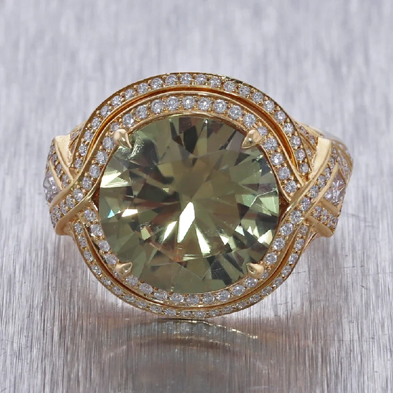 Timeless Elegance, Temporary Discounts – Act Fast Seasonal Picks Kat Florence 18k Yellow Gold 7.96ct Zultinite & 1.14ctw Diamond Ring Timeless Elegance, Temporary Discounts – Act Fast Seasonal Picks Kat Florence 18k Yellow Gold 7.96ct Zultinite & 1.14ctw Diamond Ring
