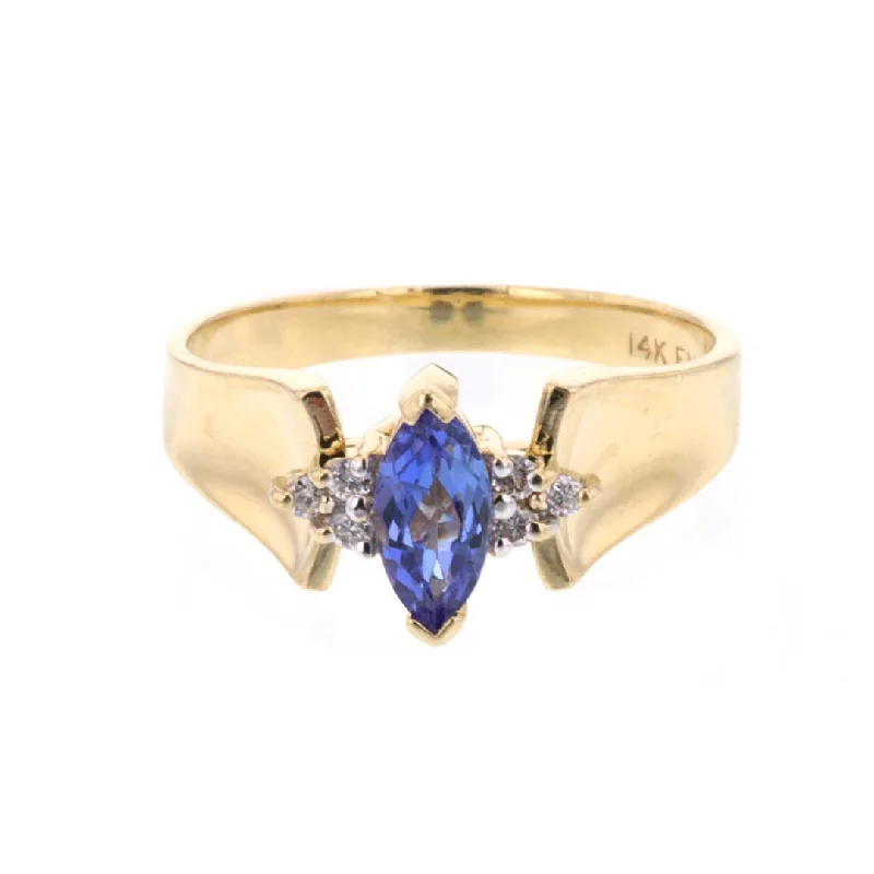 Unmissable Discounts On Timeless Jewelry Pieces Trendy Women'S Wear Collection Marquise Tanzanite & Diamond Ring Unmissable Discounts On Timeless Jewelry Pieces Trendy Women'S Wear Collection Marquise Tanzanite & Diamond Ring