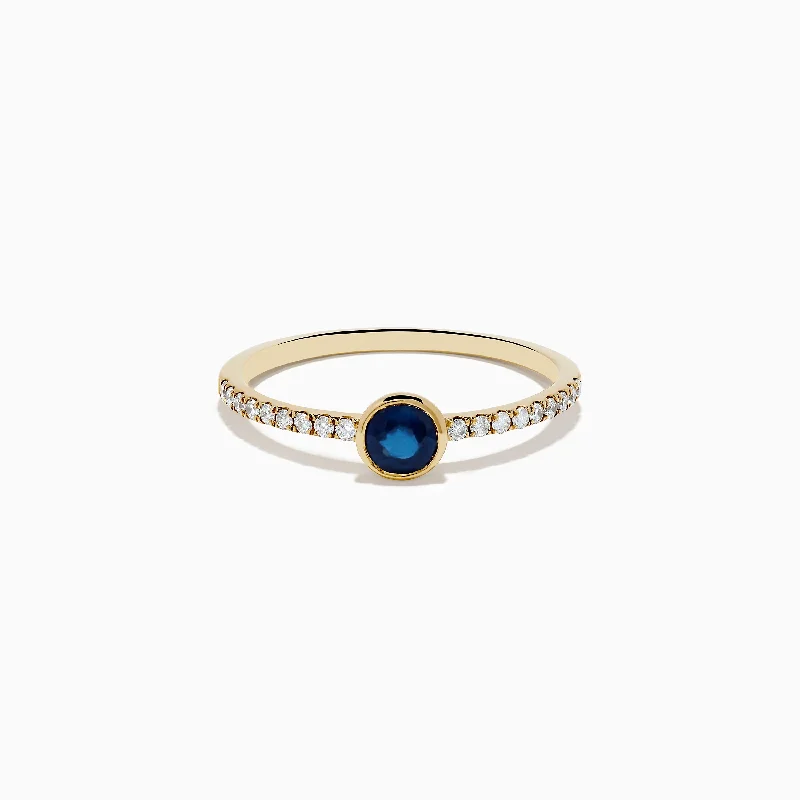 Get The Best Deals On Timeless Jewelry Pieces Step Ahead, Lead The Trend Royal Bleu 14K Yellow Gold Sapphire and Diamond Ring Get The Best Deals On Timeless Jewelry Pieces Step Ahead, Lead The Trend Royal Bleu 14K Yellow Gold Sapphire and Diamond Ring