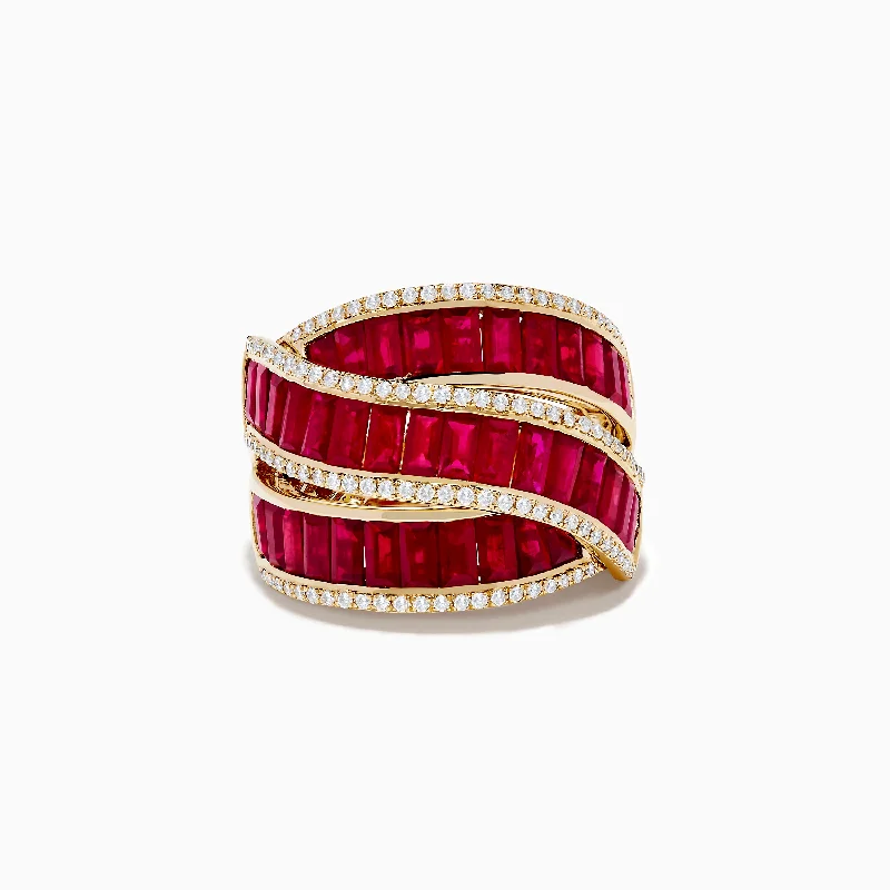 Discounted Luxury Jewelry – Shine Without The Splurge Holiday Glam Ruby Royale 14K Yellow Gold Ruby and Diamond Ring Discounted Luxury Jewelry – Shine Without The Splurge Holiday Glam Ruby Royale 14K Yellow Gold Ruby and Diamond Ring