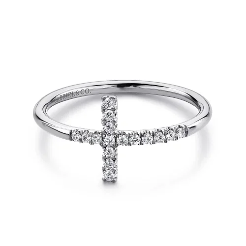Fine Jewelry, Limited-Time Offers Available Minimalist Fashion Sale Sideways Cross Diamond Ring in 14K White Gold Fine Jewelry, Limited-Time Offers Available Minimalist Fashion Sale Sideways Cross Diamond Ring in 14K White Gold