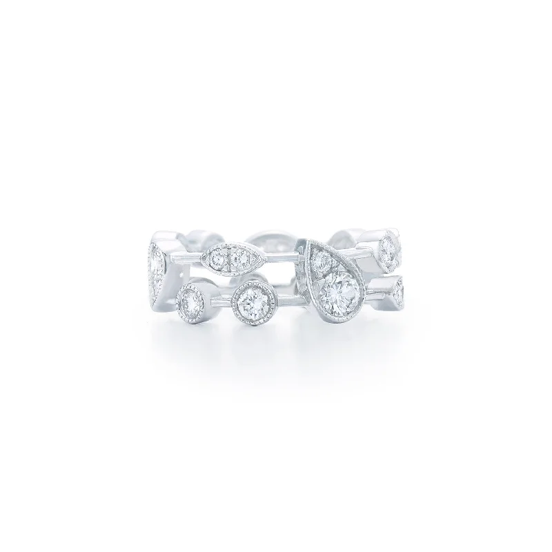Unmissable Jewelry Sale – Shop Before It's Too Late Bold Style Discounts KWIAT Sunburst 2-Row Diamond Ring R-14525-0-DIA-18KW Unmissable Jewelry Sale – Shop Before It's Too Late Bold Style Discounts KWIAT Sunburst 2-Row Diamond Ring R-14525-0-DIA-18KW