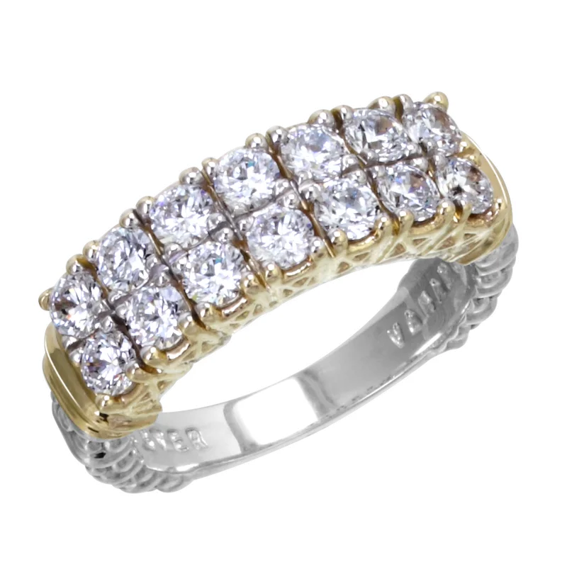 Elegant Jewelry Pieces At Unbelievable Prices Luxury Fashion Vahan Moire Double Row Diamond Ring Elegant Jewelry Pieces At Unbelievable Prices Luxury Fashion Vahan Moire Double Row Diamond Ring